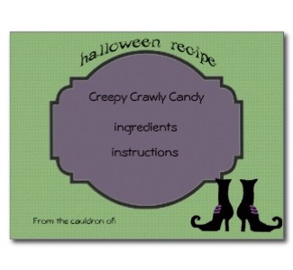 Halloween Recipe Cards Halloween Recipe Cards