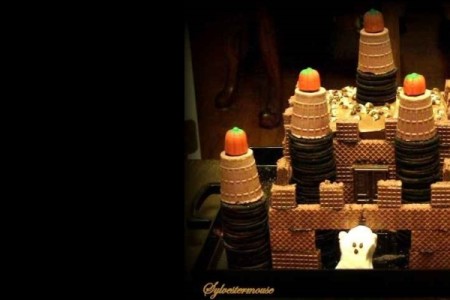 Halloween Ghost Castle Cake Halloween Ghost Castle Cake