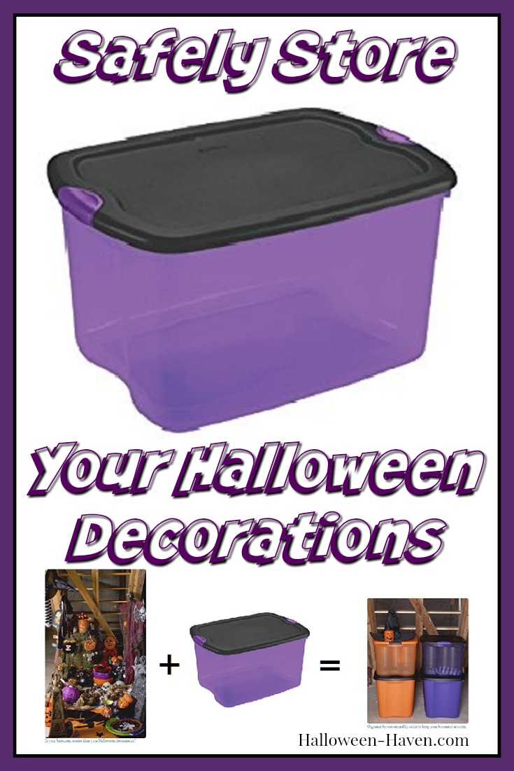 Halloween Storage Boxes for Halloween Decorations