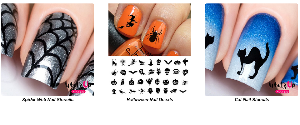 Nail Art Decals and Stencils for Halloween Nails
