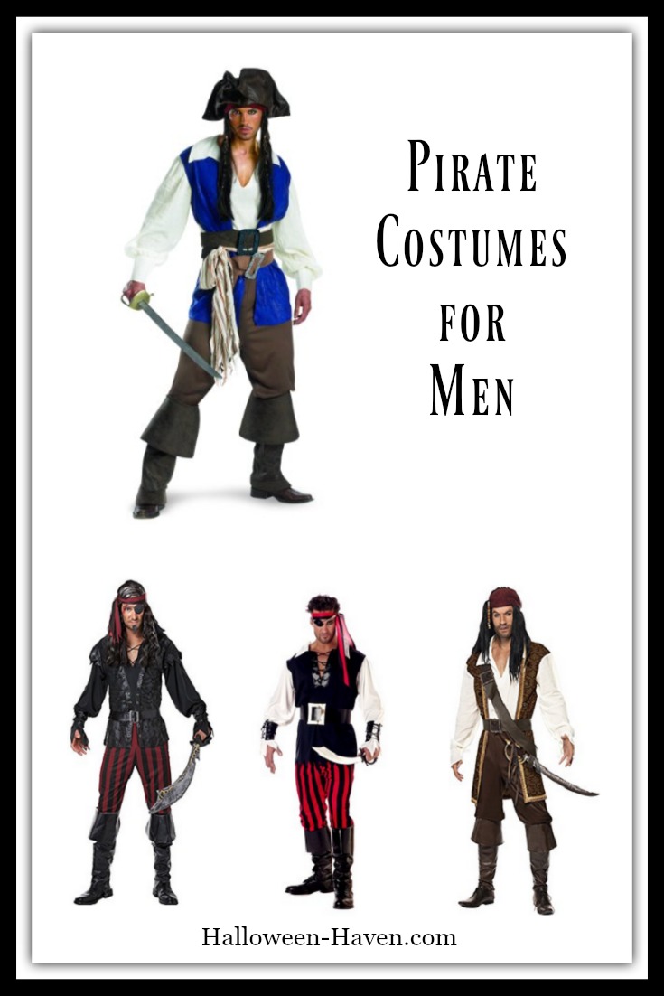 Swashbuckler Pirate Costumes for Men